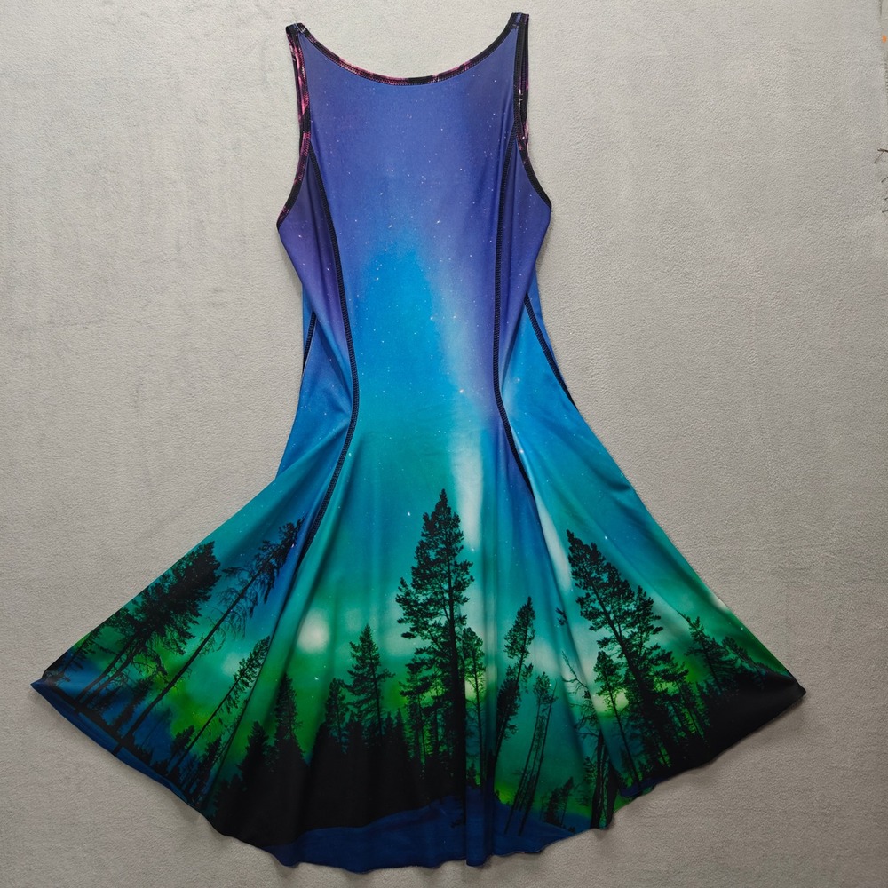 BlackMilk Amethyst vs Aurora Skye Inside Out Dress Womens Punk Whimsigoth Skater - Picture 7 of 8